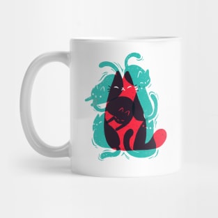 Cat shapes - Funny Cute Kitty - Modern Art Mug